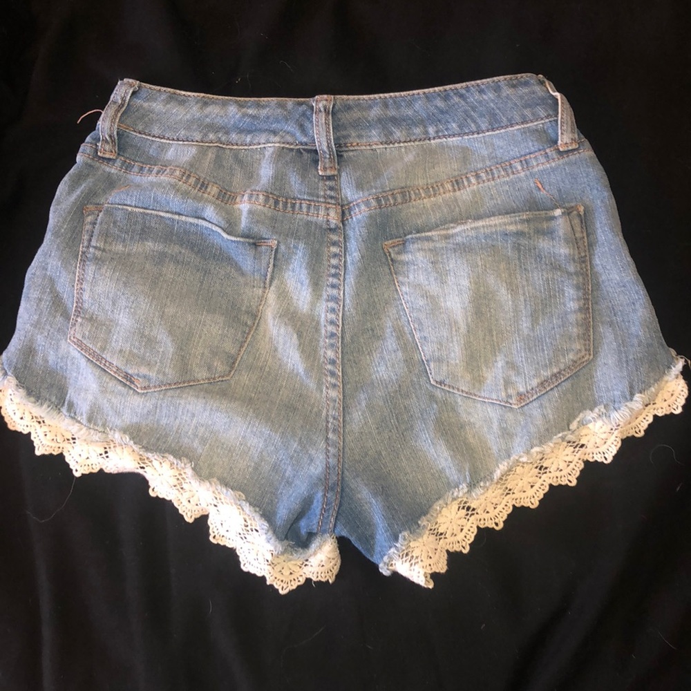 High Rise Jean Shorts - Picture 2 of 3